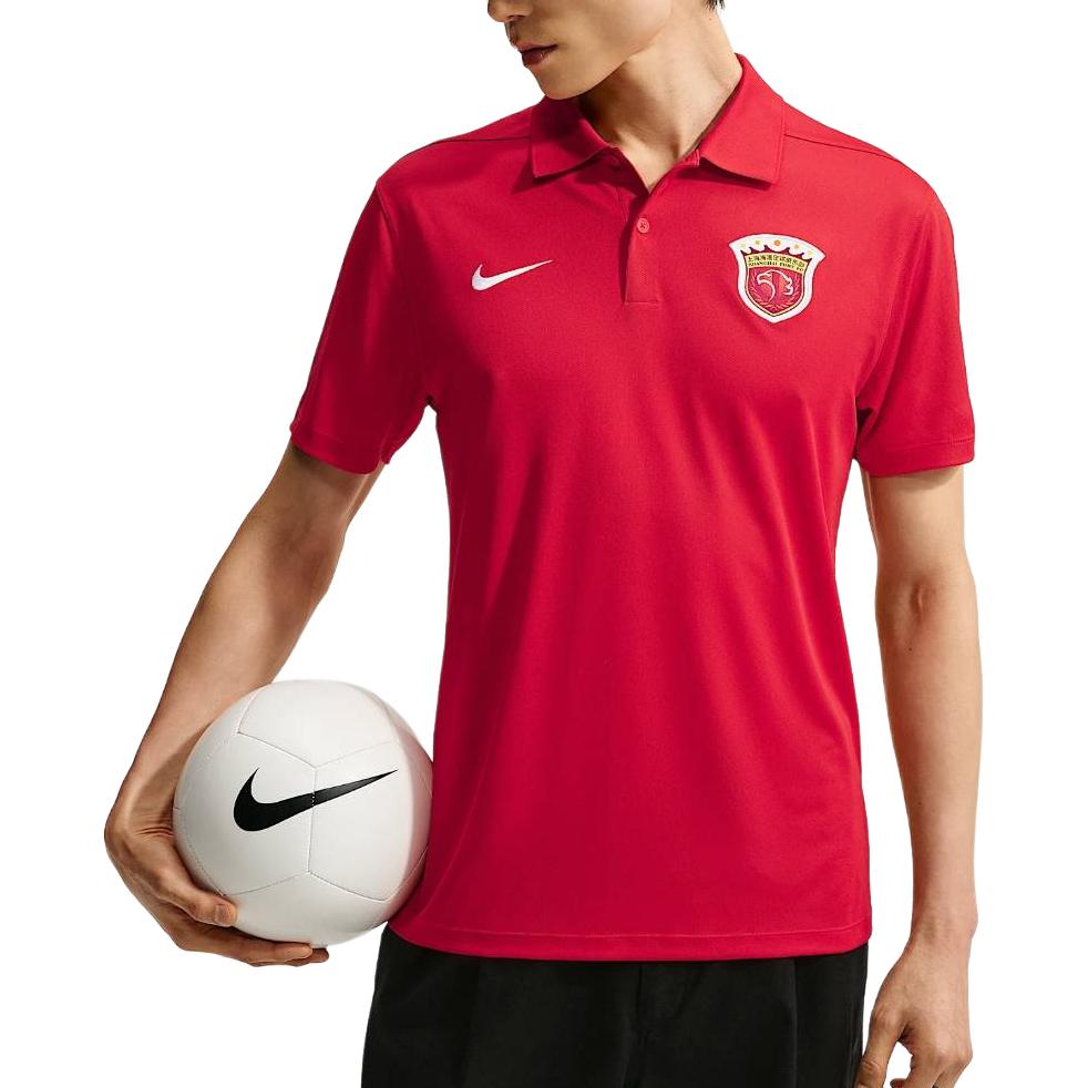 Nike Dri-FIT Victory Сезон 2026 Футбольный клуб «Шанхай Порт» Быстросохнущая рубашка-поло Мужские топы IQ0525-614