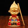 Painted Sun Wukong Qitian Dasheng Car Car Crafts Ornament Meditation Wukong Desktop Metal Ornament
