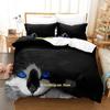 Новый комплект постельного белья Artistic Cat Single Twin Full Queen King Size Bed Set Adult Kid Bedroom Duvetcover Sets Anime Parure de lit Bed