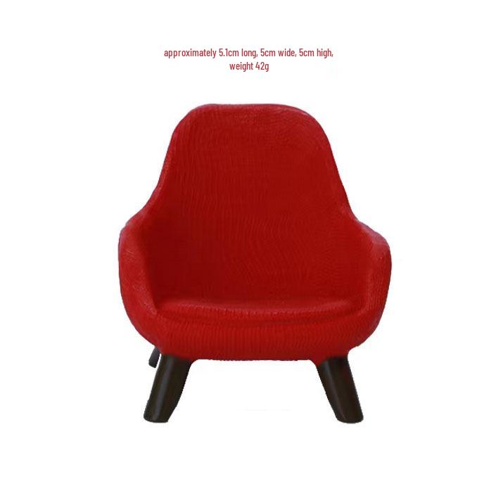 Handmade Miniature Wooden Frog Rocking Chair Ornament - DIY Decorative Accessory