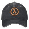 Black Mesa Half Life Lambda Джинсовая Бейсболка Игра На Открытом Воздухе Солнце Хип-Хоп Кепки Летние FeУнисекс Унисекс Винтажные Козырьки Бейсболки