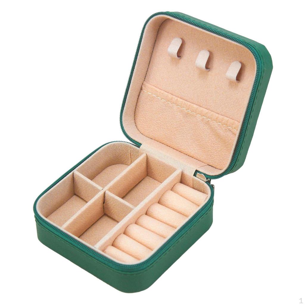 Jewelry Box Organizer Mini Showcase Storage Case for Rings