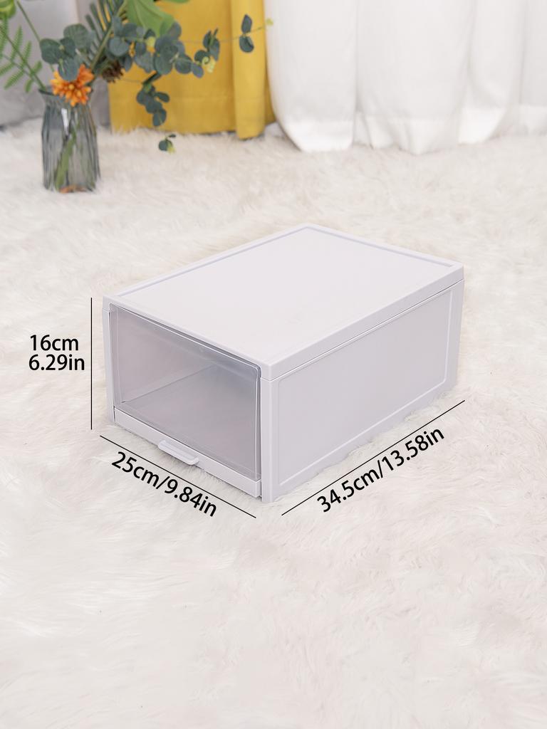 Коробка для обуви в стиле выдвижного ящика, пыленепроницаемая и влагостойкая, прозрачная коробка для обуви, большая коробка для хранения, акриловая коробка для обуви