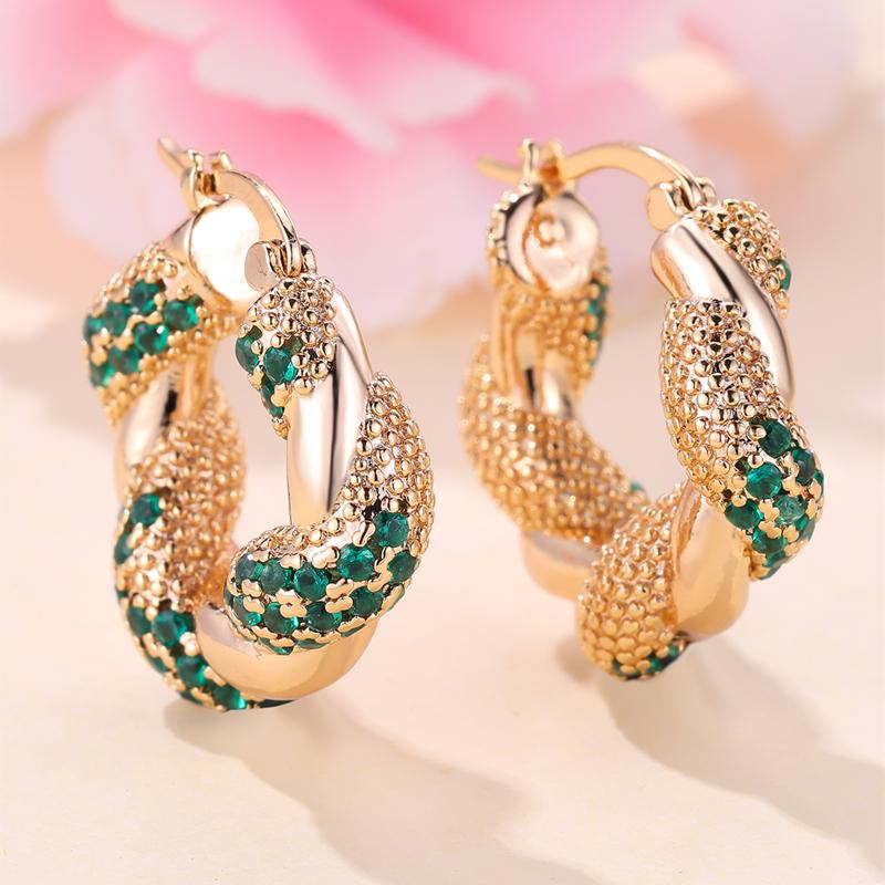 Модные геометрические витые толстые серьги-кольца, модные золотые серьги, большие круглые серьги для женщин, ювелирные изделия в стиле панк, хип-хоп, подарок