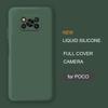New Full Cover Liquid Silicone Phone Case For Xiaomi Poco X3 Nfc M2 F2 Pro X2 Global Original Soft Protective Back Covers Cases