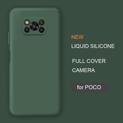 Новый чехол из жидкого силикона с полным покрытием для телефона Xiaomi Poco X3 Nfc M2 F2 Pro X2, оригинальные мягкие защитные чехлы для задней панели