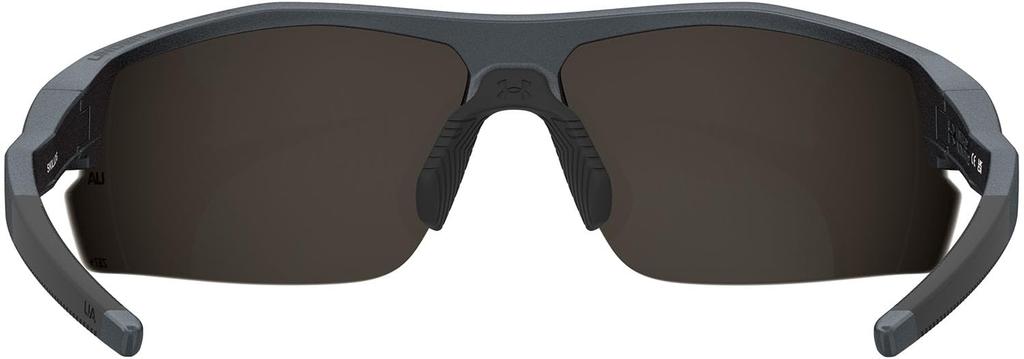 Солнцезащитные очки UNDER ARMOUR UA 7F Стиль линзы Shield Рамка из TR90 SKILLZG8QD Металлизированный Серый Черный 80 Мультиспортивные SKILLZ/G-80-8QD