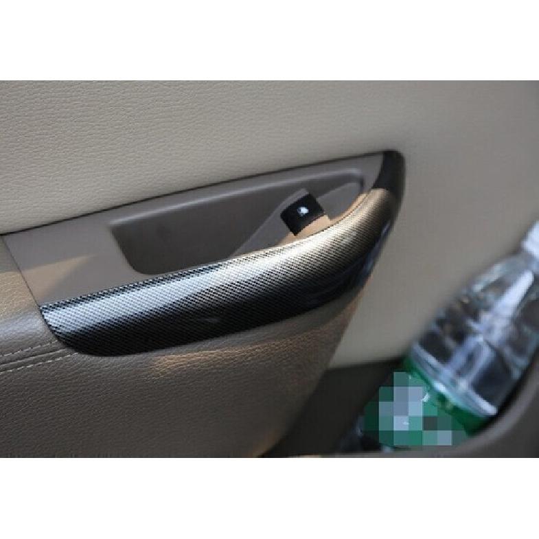 For Buick Verano 2012-17 Carbon Fiber Rear Inner Door Armrest Handle Cover Trim