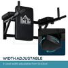 Wall Mounted Dip Station Knee Leg Raise Chin Up Pull Up Rack Home Gym Fitness Exercise Workout Bars New