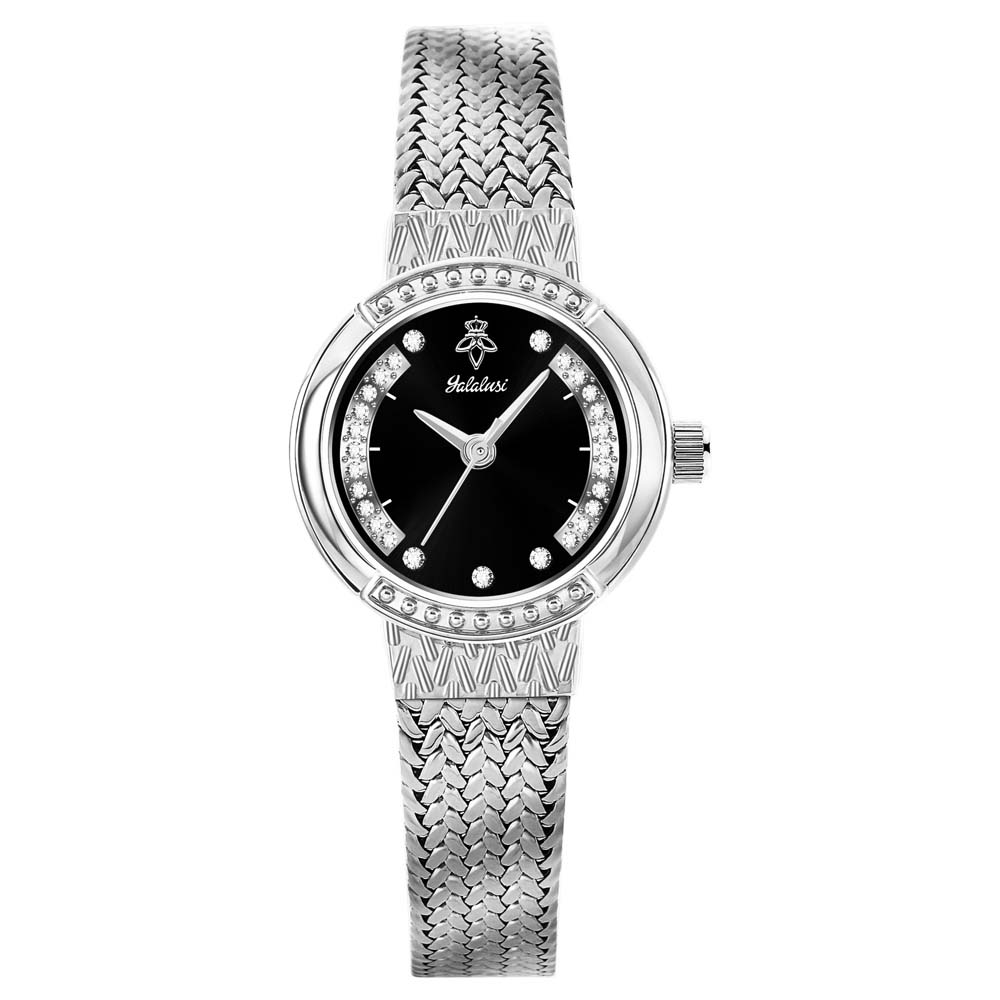 Yalalusi Gold Women Watch Luxury Diamond Quartz Wristwatch Fashion Milan Mesh Band Elegant Ladies Dress Watch Gift NEW