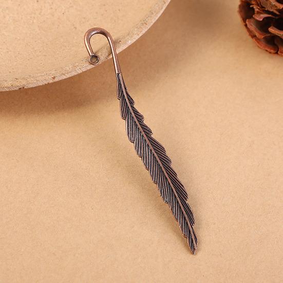 2Pcs Feather Bookmark Metal Book Mark Page Reading DIY Gifts Stationery for Home Study School Office