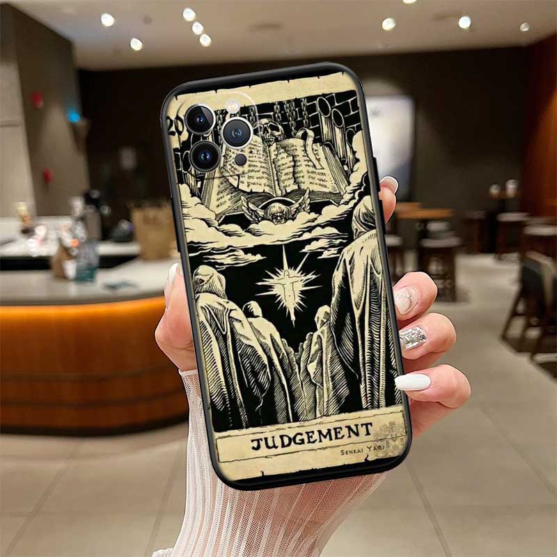 NH48 Witch Divination Tarot Moon Phone Case for OPPO A40 A60 A80 A15 A16 A16K A12 A17 A17K A54 A54S A53 A53S A55 A56 A57 A98 F23
