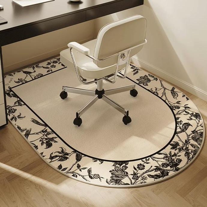 Foot Cushion Household Bedroom Living Room Computer Chair Foot Cushion WearResistant NonSlip Sound Insulation HighValue Crystal Velvet Carpet