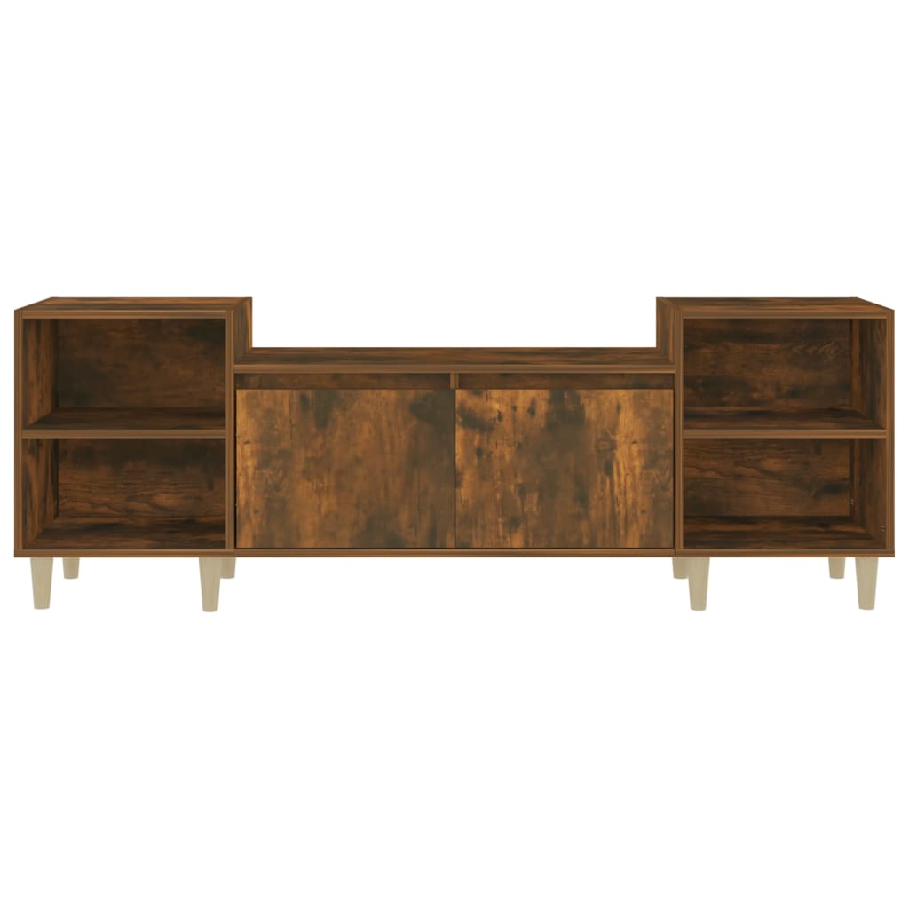 TV Cabinet Smoked Oak 160 x 35 x 55 cm Particleboard