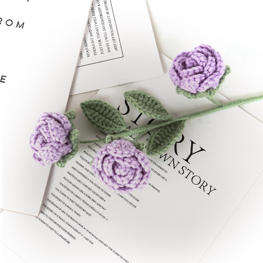 2шт. Вязаные крючком розы ручной работы, ручная работа, вязаные крючком розы, букет цветов, искусственные цветы, свадебный декор, юбилеи, праздники, подарок на день рождения