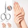 Профессиональные ножницы для кутикулы, эргономичные ножницы из нержавеющей стали, ультратонкие изогнутые лезвия, кусачки для кутикулы, инструмент для маникюра и педикюра