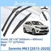 Kia Для Sorento 3 шт. Mk3 20152020 26" 16" 11" Передние Задние Дворники Стеклоочистители Лобовое Стекло Окно Резак Аксессуары 2015 2016 2017 2018 2019 2020