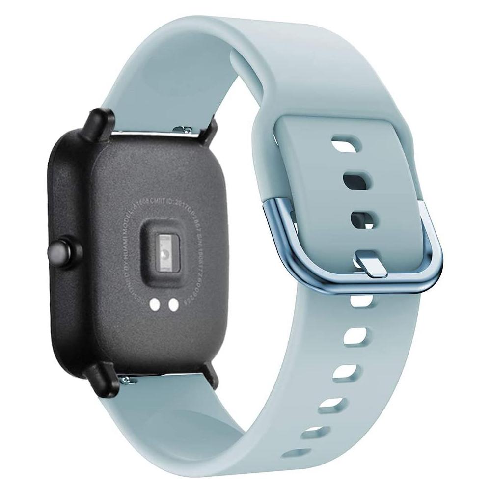 Силиконовый ремешок 20 мм/22 мм Для Amazfit GTS/2/2e/4/3/GTS2 Mini/GTR 4/47 мм/GTR2/2e/stratos 2 Браслет для часов Amazfit bip 6 5 3 ремешки