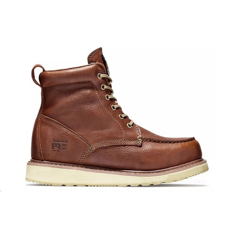 Timberland 6-дюймовые удобные мужские берцы с круглым голенищем, красно-коричневые 53009214