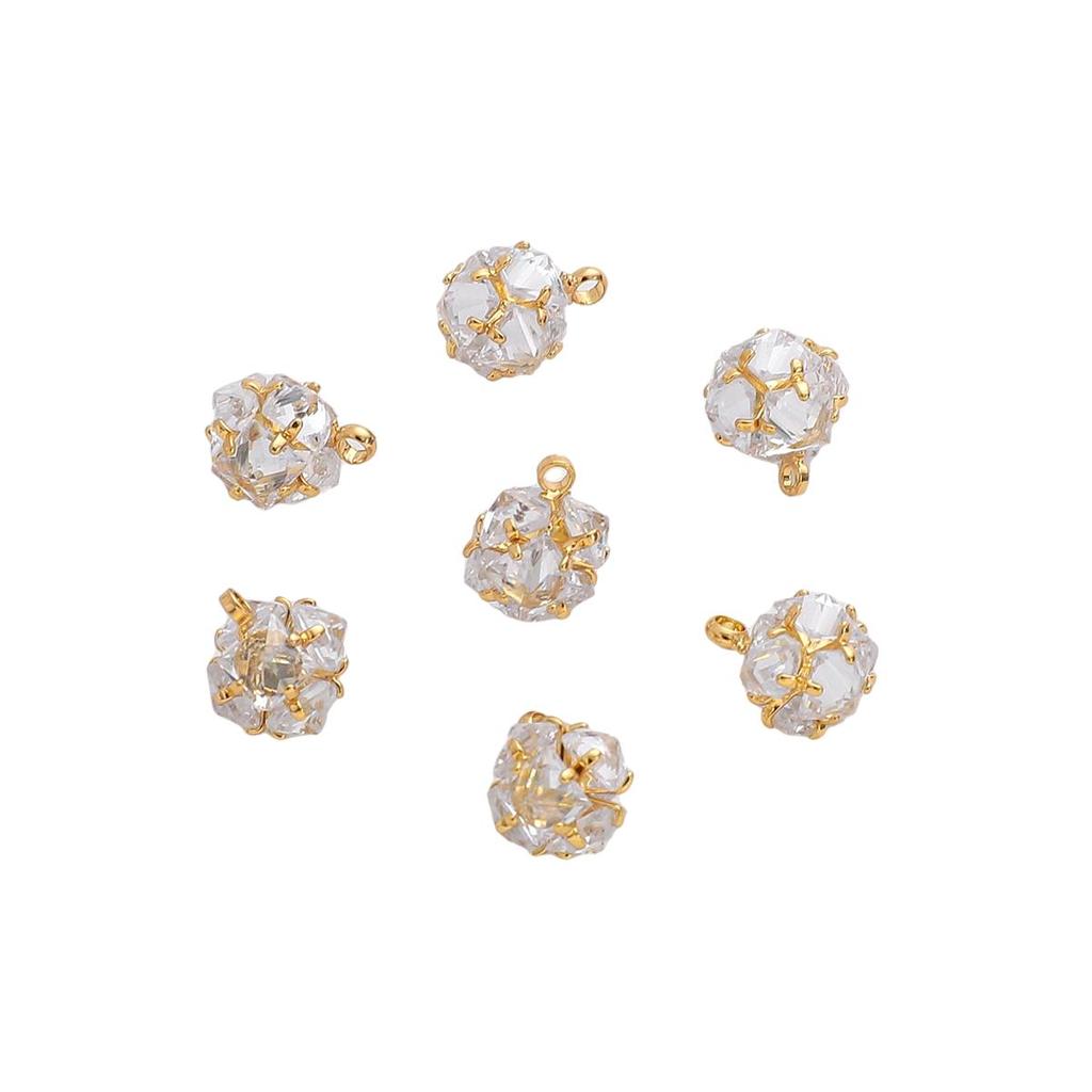 Медь циркон квадратная геометрия подвески для DIY ожерелье серьги DIY ювелирных изделий фурнитура