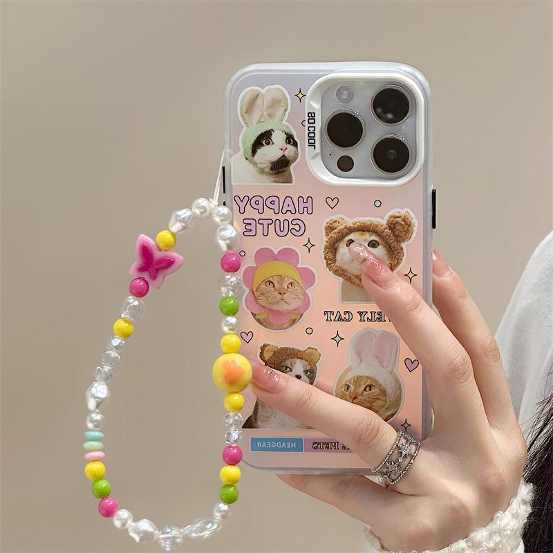 Zhitai Frosted Laser Case for iPhone 12/13/15 Pro Max & Huawei Mate 60 with Bracelet