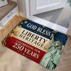 1pc Statue of Liberty Mat Suitable for Home & Outdoor Use, Non-Slip Machine Washable with Iconic Lady Liberty, Adhesive Backing Suitable for Entryway,