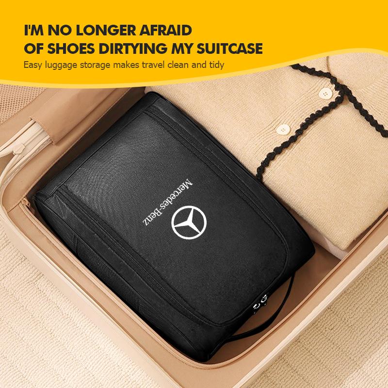 FFYE5 Car Logo Sneaker Storage Tools Travel Outing Shoe Storage Bag For Mercedes Benz CLK GLC W212 C200 C300 W203 W169 W176 GLC