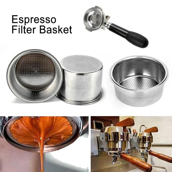 51mm Stainless Steel Coffee Machine Filter Cup Bowl for Delonghi EC5 EC7 EC9 Goods