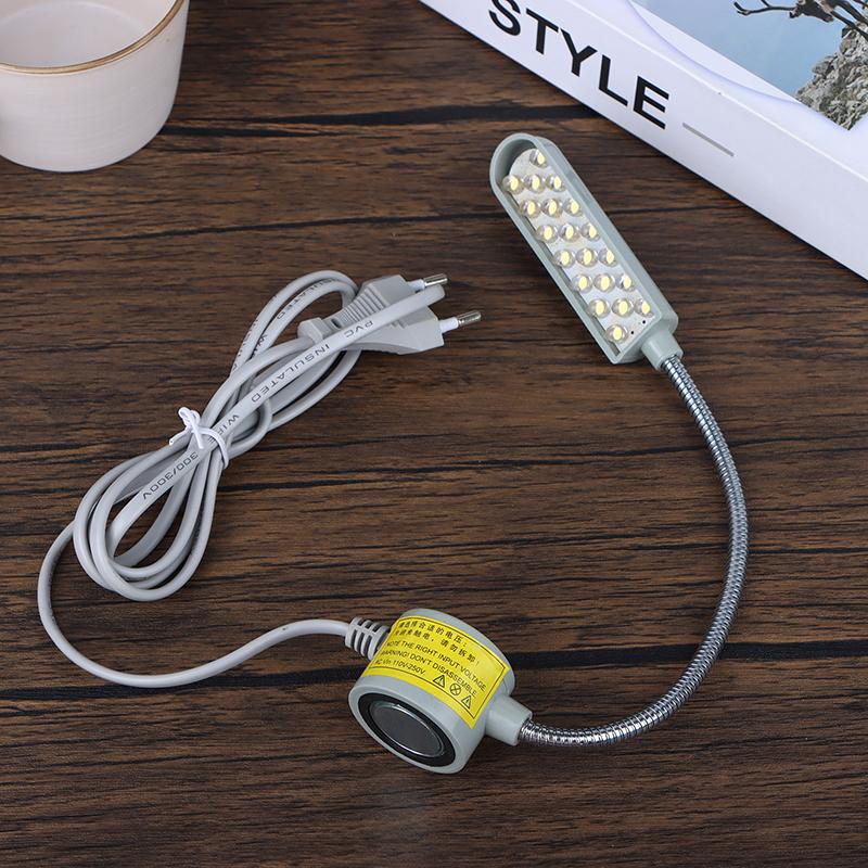 1Pc 10/20/30 Led Sewing Machine Lamp 360 Flexible Adjustable Gooseneck Work Lamp Industrial Lights With Base For Workbench
