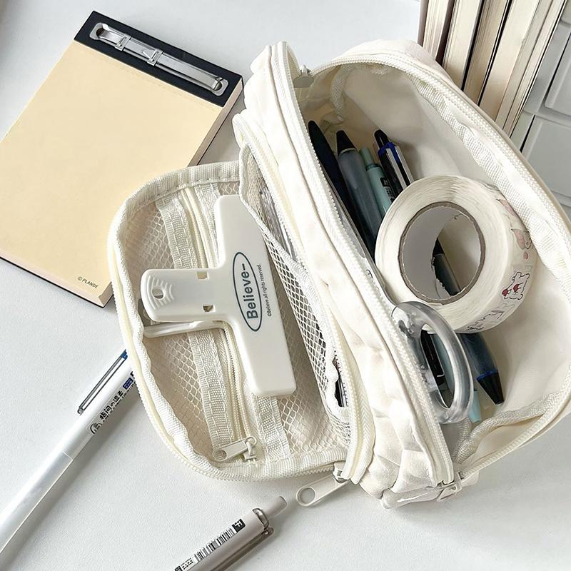 Простая универсальная сумка для ручек Pochacco, большая вместимость, милый многофункциональный пенал для студентов, мультяшная сумка для хранения канцелярских принадлежностей, подарки