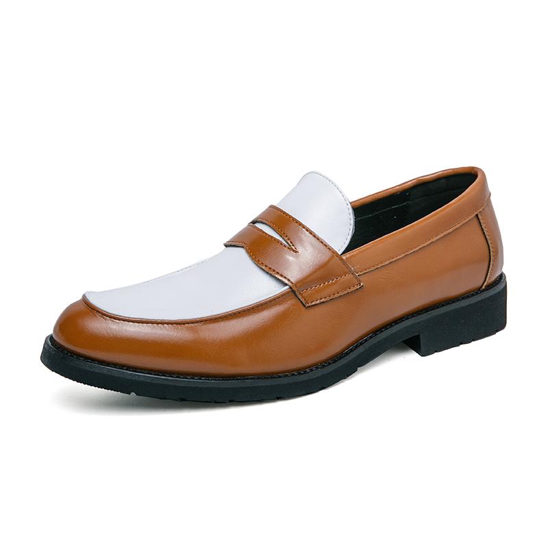 Fashion Luxury Brand Fashion Pointed Toe Dress Shoes Slip On Men Loafers Patent Leather Shoes for Men Formal Party Mariage Wedding Shoes