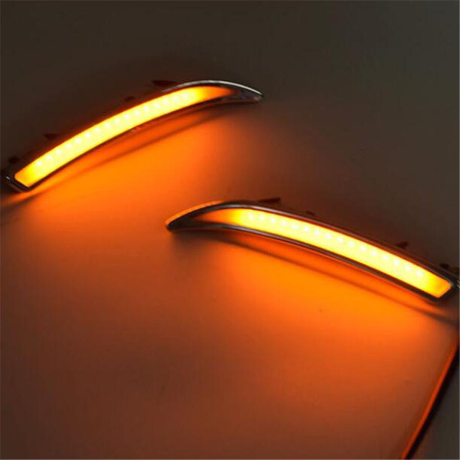 2x LED Front Bumper Turn Signal Fog Light DRL Lamp For Buick Regal GS 2008-2017