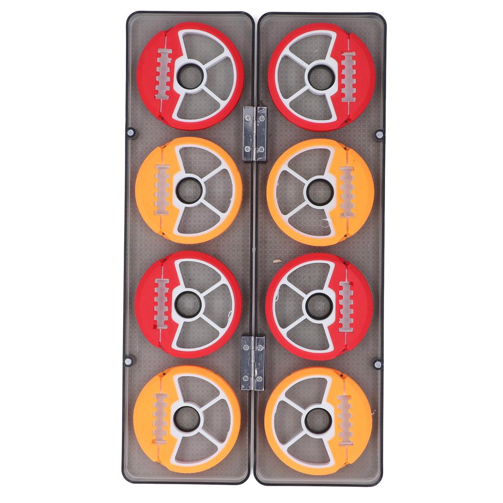 Fishing Line Spool Box Multifunctional Colorful 8 Spool Fishing Line Storage Box for Fishing Supplies