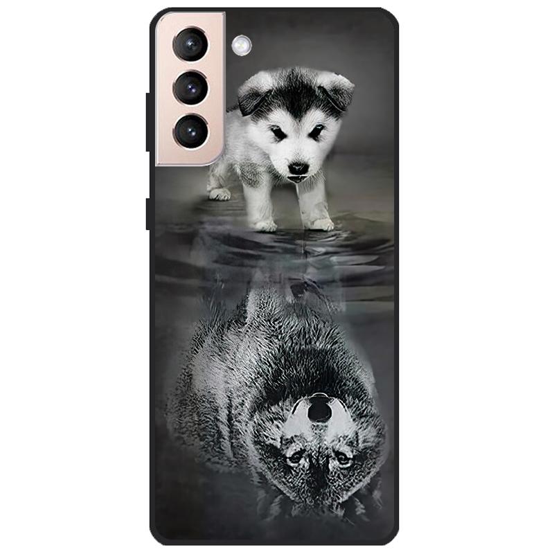 Для Samsung Galaxy S21 FE 5G чехол с мультяшной росписью, мягкие чехлы из ТПУ для телефонов Galaxy S21FE S 21 FE, силиконовая задняя крышка, милый чехол