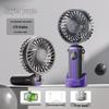 Rechargeable Portable Mini Fan with Ice Pack for Handheld or Desktop Use.