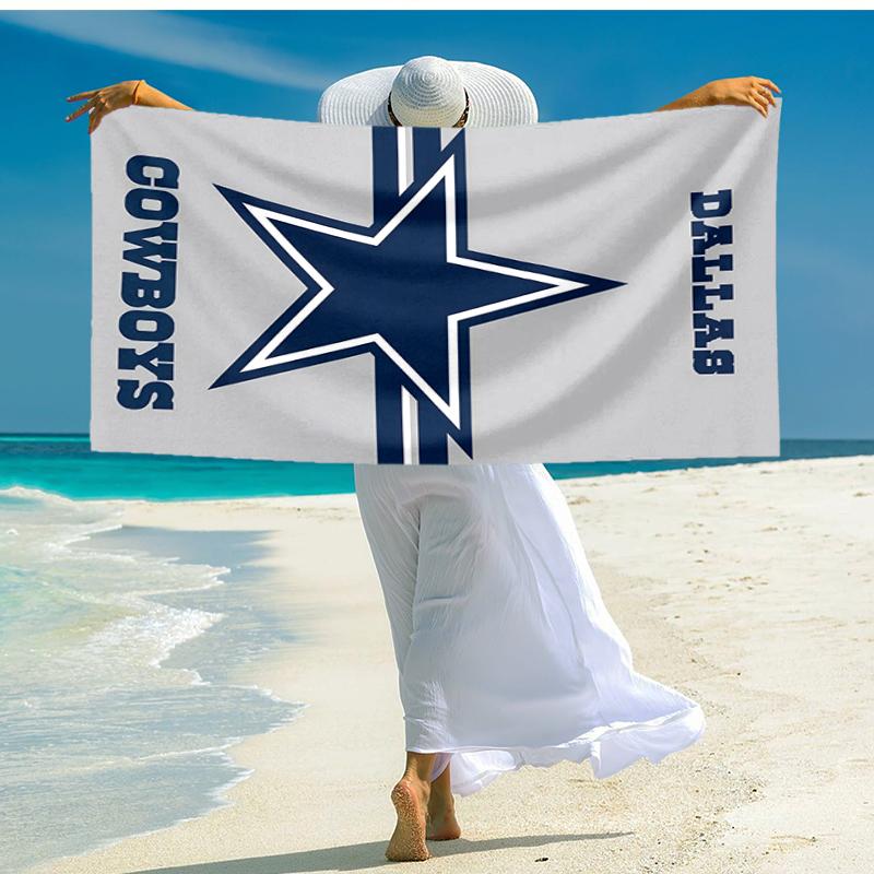 1pc Dallas Cowboys Beach Towel, Comfortable and Thick, and Swimming/Bath/Picnic/Camping Towel, Suitable for Seaside Beaches