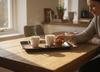 BLACK RECTANGULAR WAITER'S KITCHEN SERVING TRAY 41.5×30.5cm
