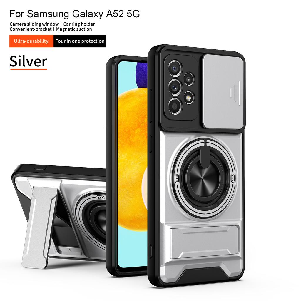 Чехол для Samsung A32 5G Чехол Galaxy A52 A57 A52S Чехол для телефона Магнитный складной держатель Magsafe Военная броня Чехол для защиты камеры