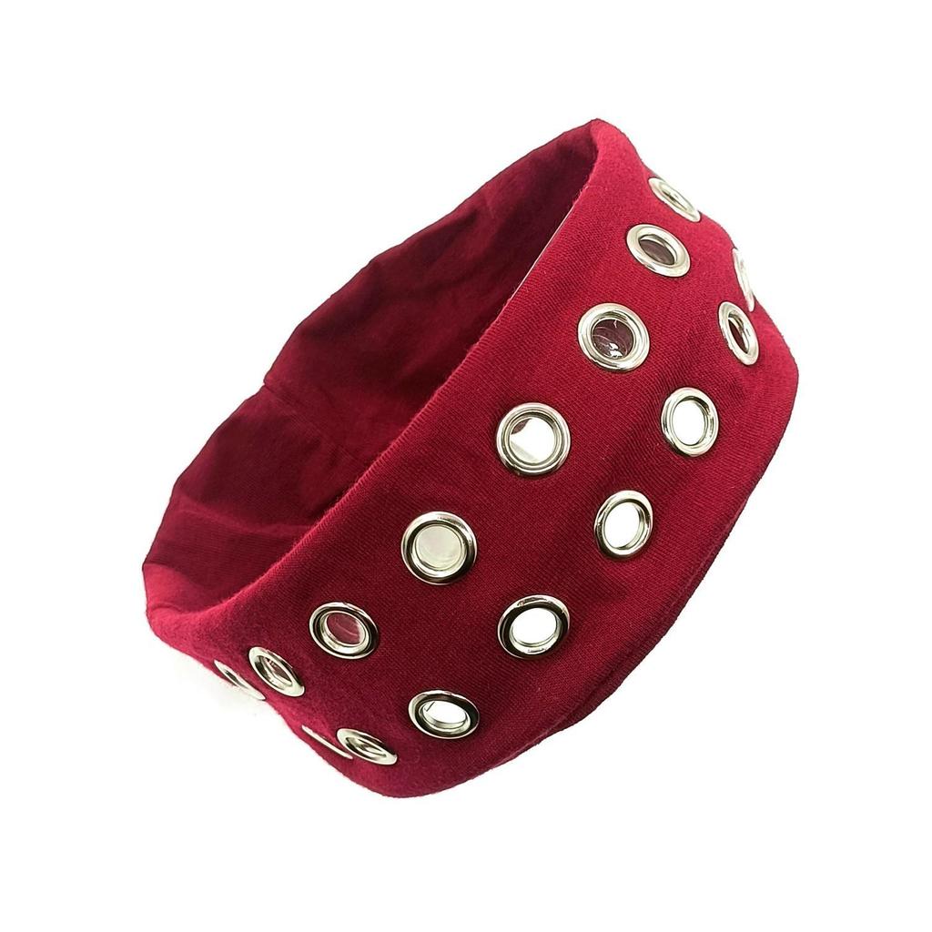 Eyelet Headband Elastic Headband Steampunk Headband Wide For Sports Women Girls