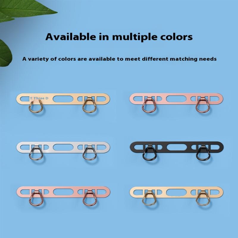 Металлическая подвеска-петля для телефона, модернизированное кольцо с двойным отверстием для пряжки, патч-шнурок для мобильного телефона, запасная часть для чехлов для iPhone