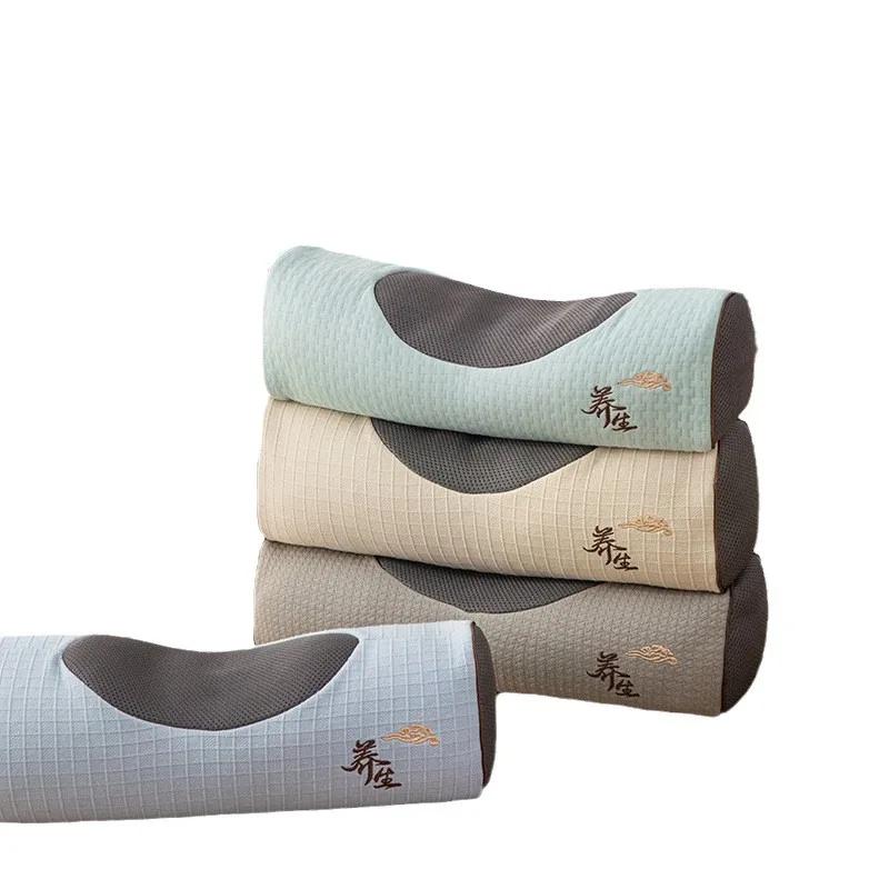 Подушка для здоровья из чистой гречневой лузги, трикотажная хлопковая подушка для защиты шеи, жесткая подушка для одного человека для студенческих общежитий