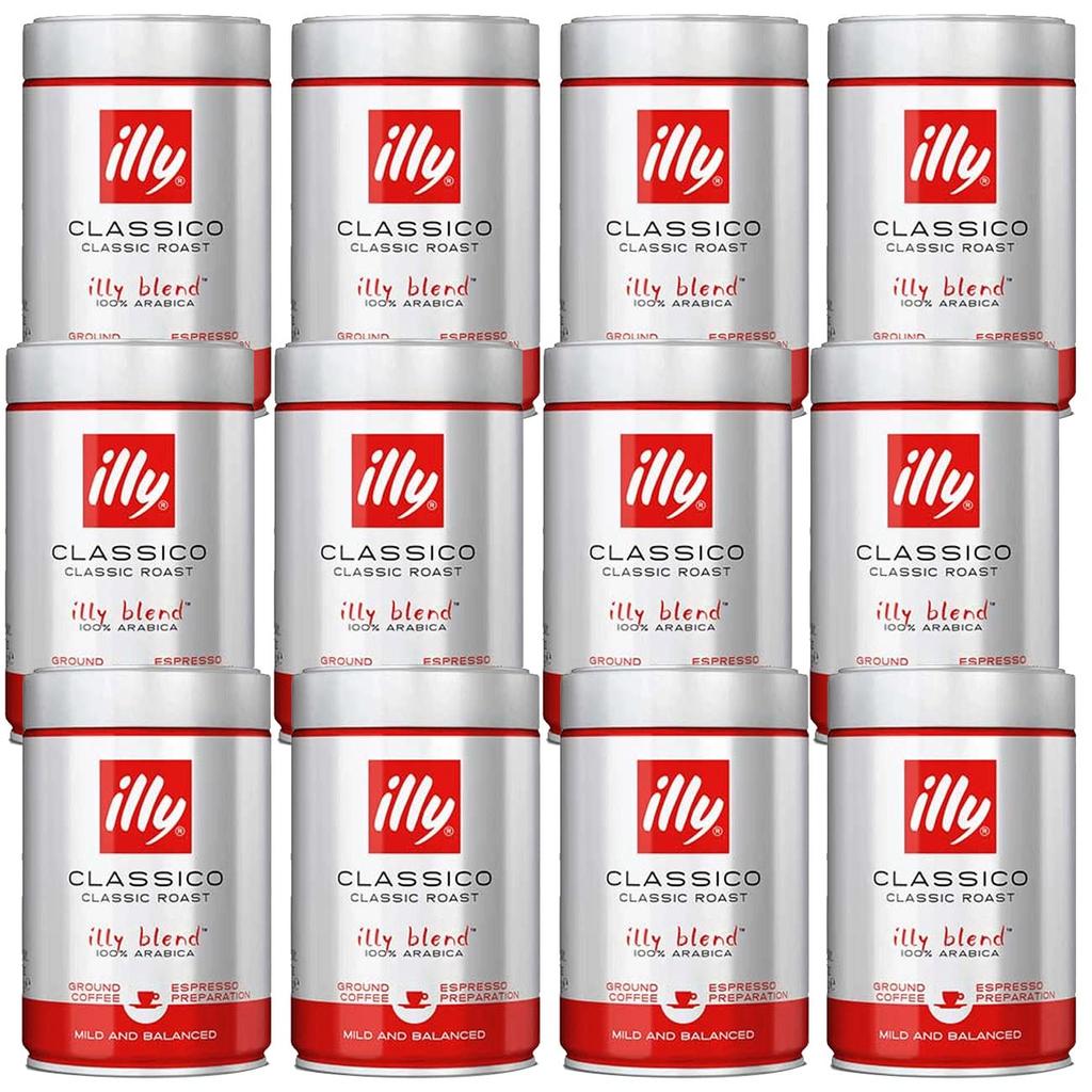 Illy illy смесь эспрессо порошок средней обжарки 250 г x 12 банок (классико)