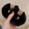 Мягкая плюшевая резинка для волос корейская толстая высокоэластичная повязка для волос с медведем аксессуары для плетения волос головной убор для хвостика скранчи