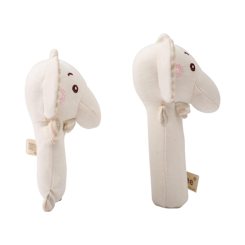 Кольцо Promise Babe Ring Stick Rattle Toy, погремушка, игрушка для младенцев, игрушка из ткани для младенцев, слон, органический хлопок, подарок для младенцев, развивающая игрушка, подарок для новорожденных детей