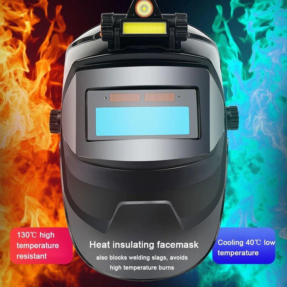 Large View Welding Mask True Color Arc Weld Helmet Fall-proof Solar Welding Helmet  Cut