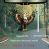 Eagle of Struggle 2D Белый Орел Плоский Акриловый Автомобильный Подвесной Украшение Дома Подвесной Украшение Сумки и Брелока, Автозапчасти Eagle