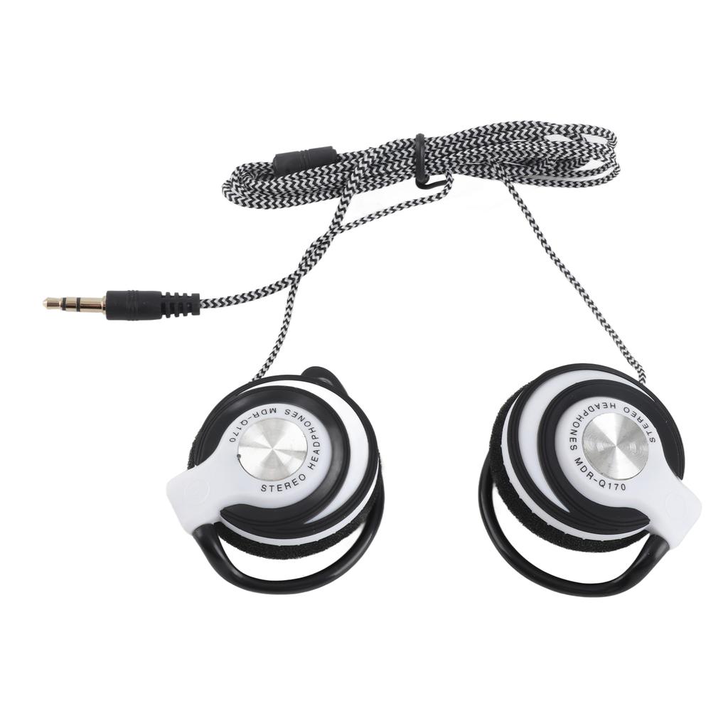 3.5mm Wired Gaming Headset On Ear Sports Headphones Ear Hook Music Earphones for Smartphones Tablet Laptop Desktop PC