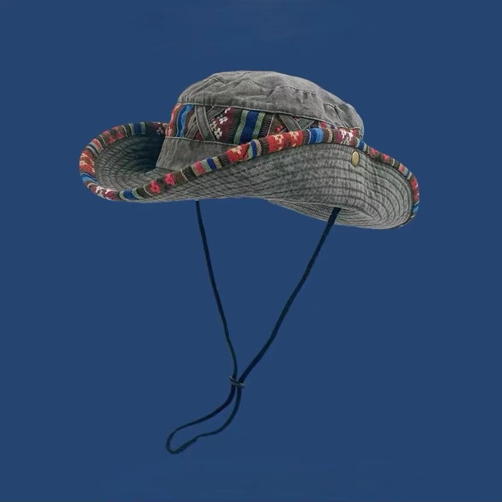 Винтажная шляпа-ведро с большим карнизом, солнцезащитный козырек, для активного отдыха, походов, кемпинга, быстросохнущая, альпинистская шляпа, для девочек, ковбойская шляпа в стиле вестерн, для женщин