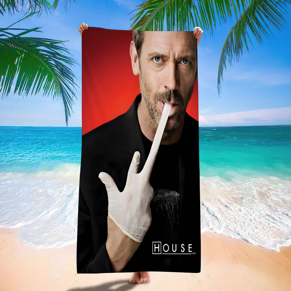 Фильм H-House M Аниме Пляжное полотенце для купания Мягкое впитывающее мочалка Детские подарки для детей Путешествия Кемпинг Спортзал