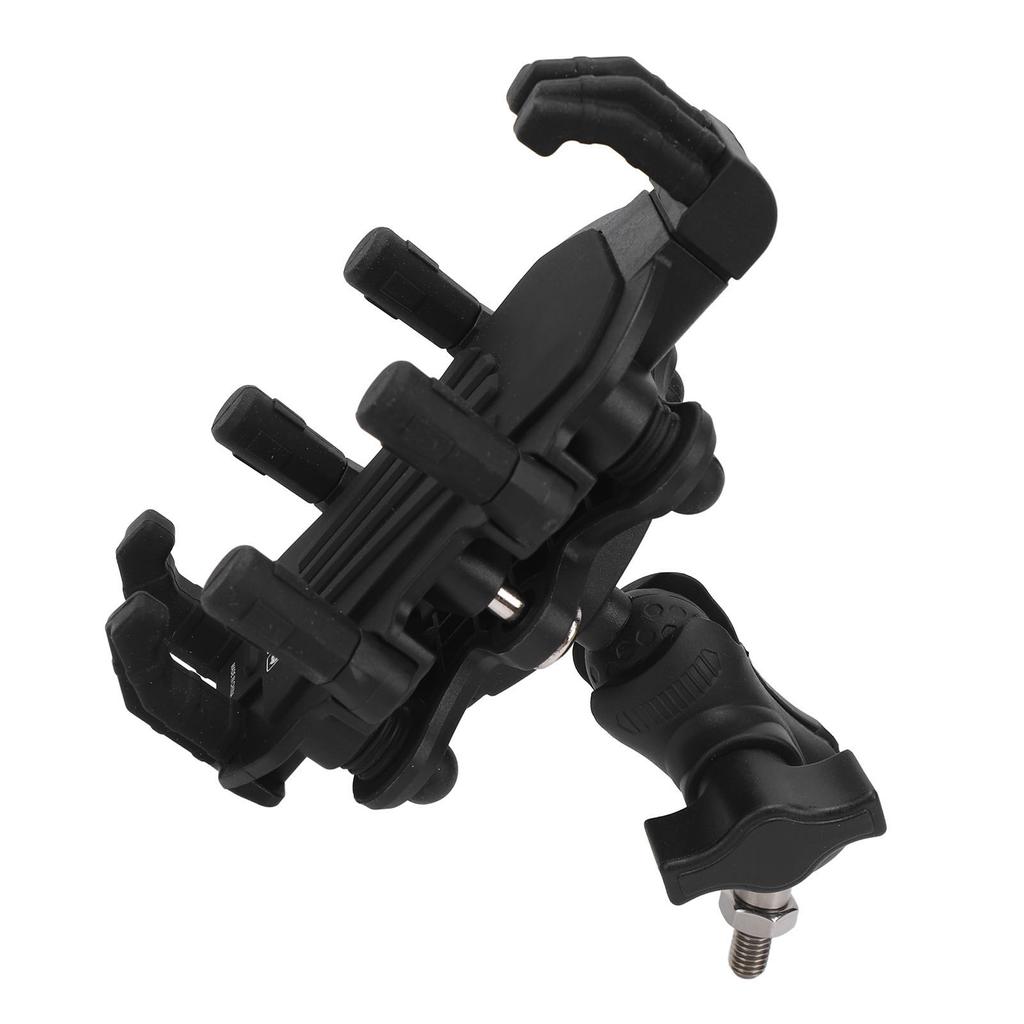 Держатель для телефона на мотоцикле из алюминиевого сплава, амортизирующий, устойчивый к тряске, антискользящий, вращающийся на 360 градусов